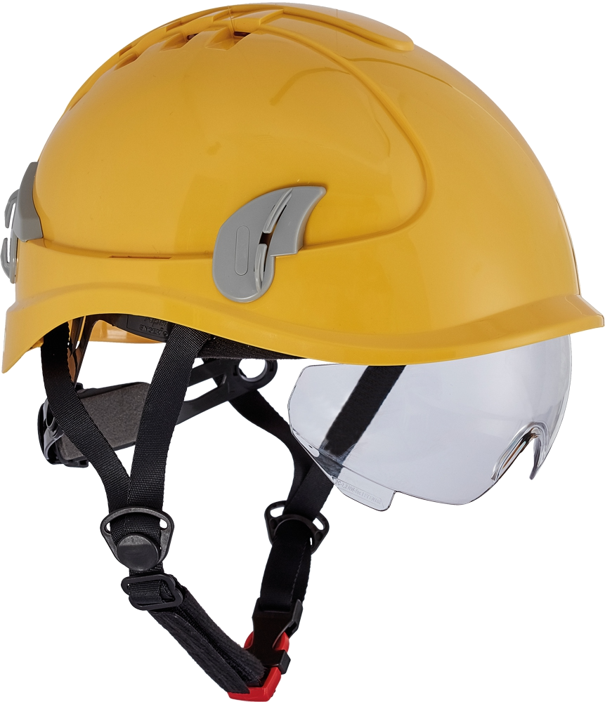 Cerva Alpinworker kaitsekiiver prillidega kollane