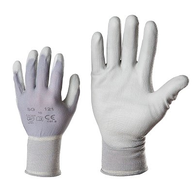 Kinnas, nailon, maalritele, PU kate peopesas, hall