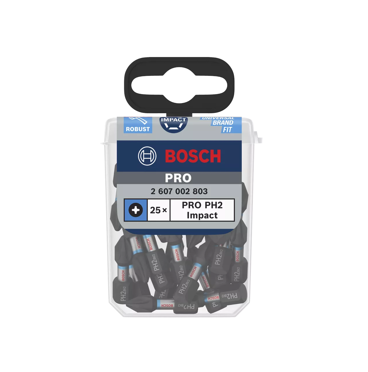 Bosch Impact löögikindel kruvik.otsak, 25mm - PH2 (25tk/karp)	