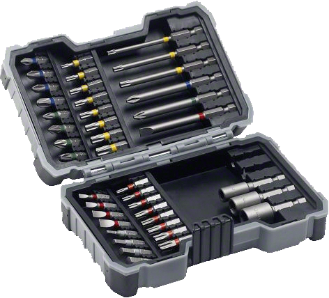 Bosch 43-osaline kruvikeeraja otsakute komplekt, Extra hard