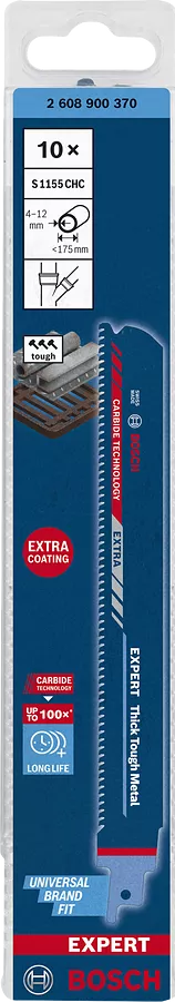 Bosch Expert 100X kestvam tiigersaetera S1155CHC rauale ja malmile 175 mm (10-st 1tk)