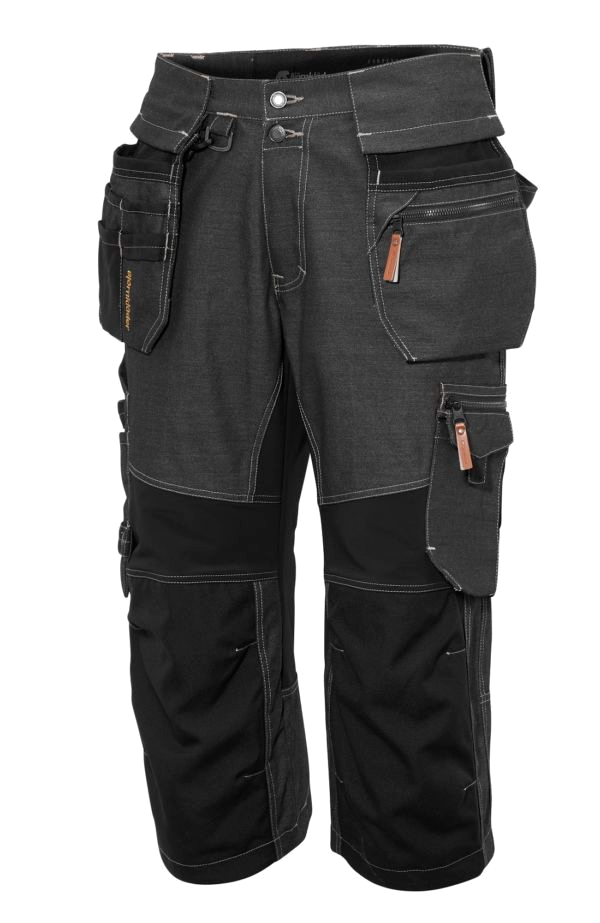 Björnkläder Carpenter soul ülepõlvepüksid, stretš, must