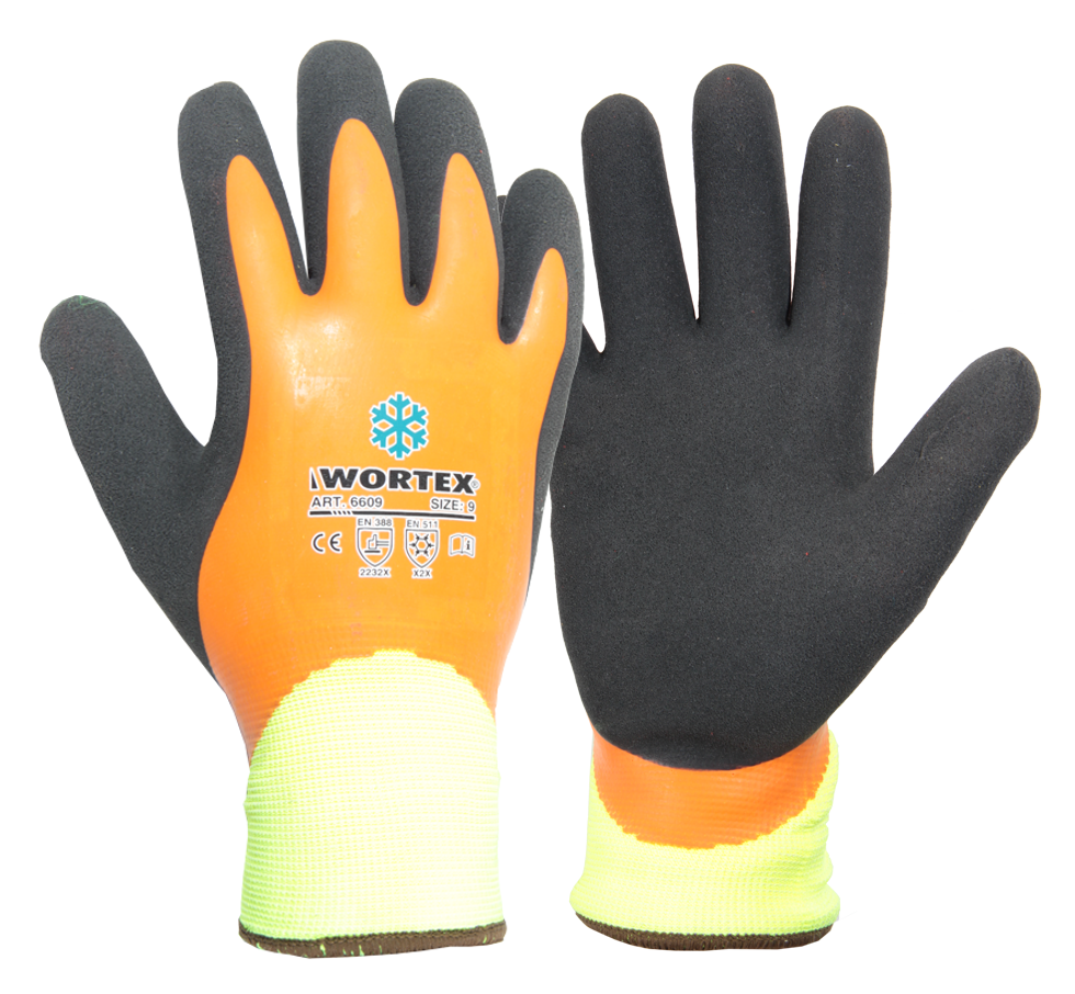 Wortex veekindlad topeltlateksiga kaetud voodriga talvekindad