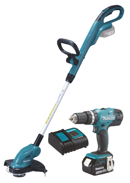 Combokit Makita DLX2114S (DUR181Z, DHP453Z) + 18V 1x3,0Ah Li-ion ja akulaadija