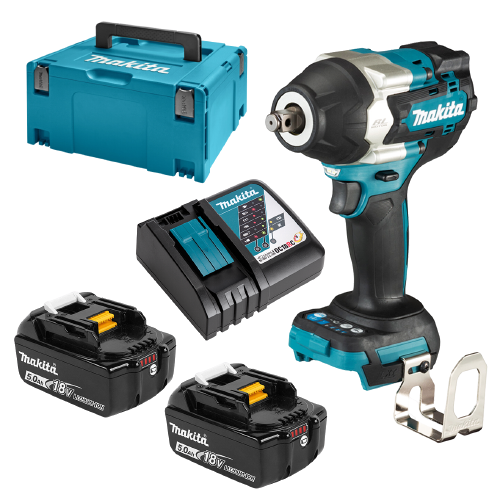 Akulöökmutrikeeraja Makita DTW700RTJ + 2x 5.0Ah akud ja DC18RC laadija