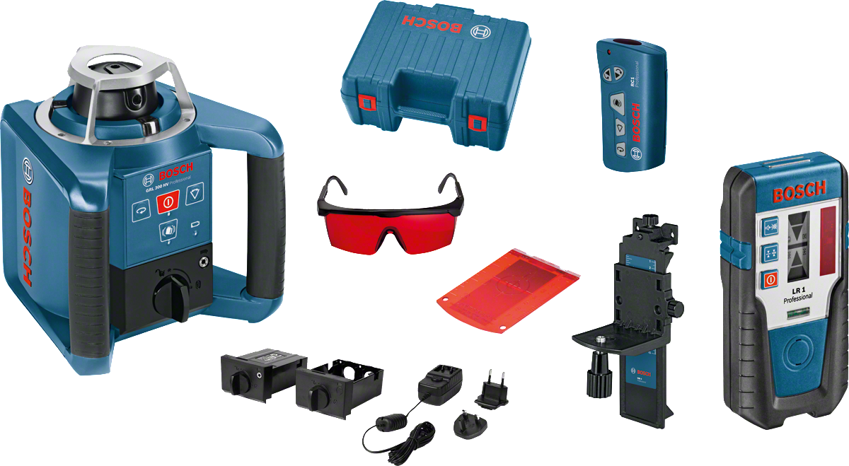 Horisontaal- ja vertikaalpöördlaser Bosch GRL 300 HV koos vastuvõtjaga [GRL - 3601K61500]