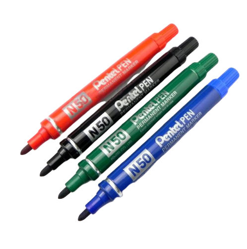 Pentel marker, N50 kooniline 4,3mm 12/480, MUST