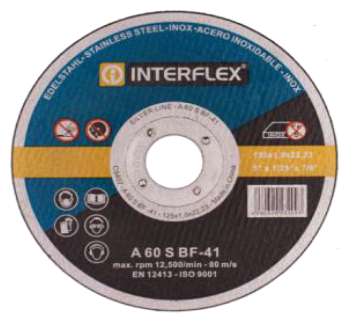 Metallilõikeketas Interflex Inox 41 A40S-B41 / 230x1,9x22,23mm