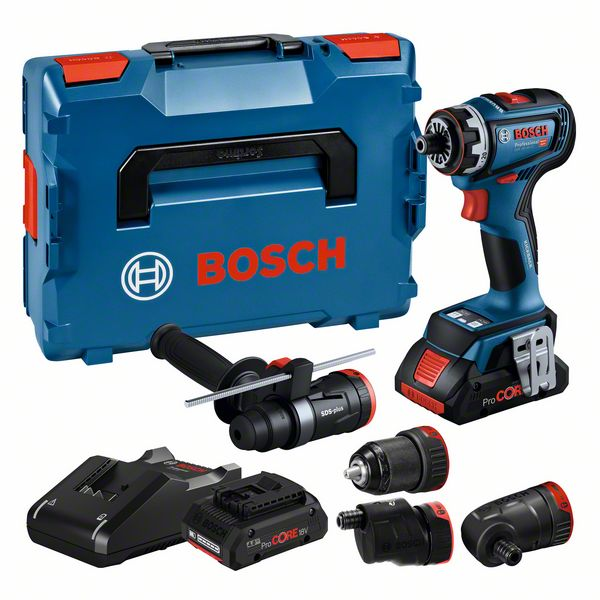 Akutrell-kruvikeeraja Bosch GSR 18V - 90FC FULL SET