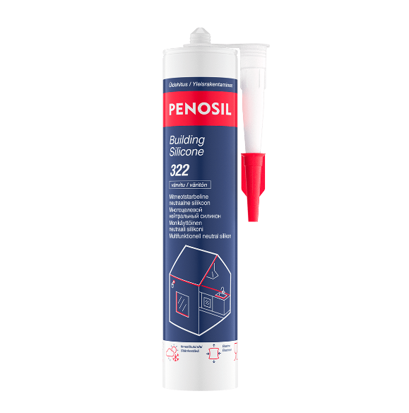 Penosil Building Silicone 322 läbipaistev 600ml