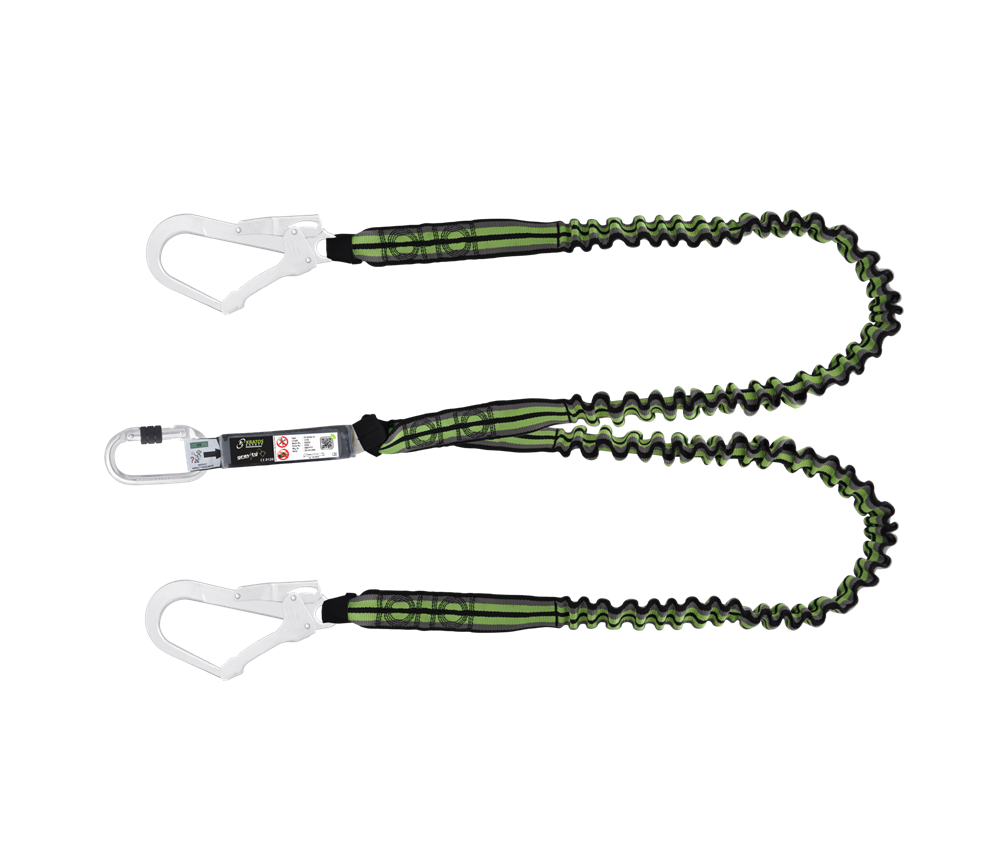 Kratos Hope 2-haruline elastne julgestusköis suurte karabiinidega 1,5m