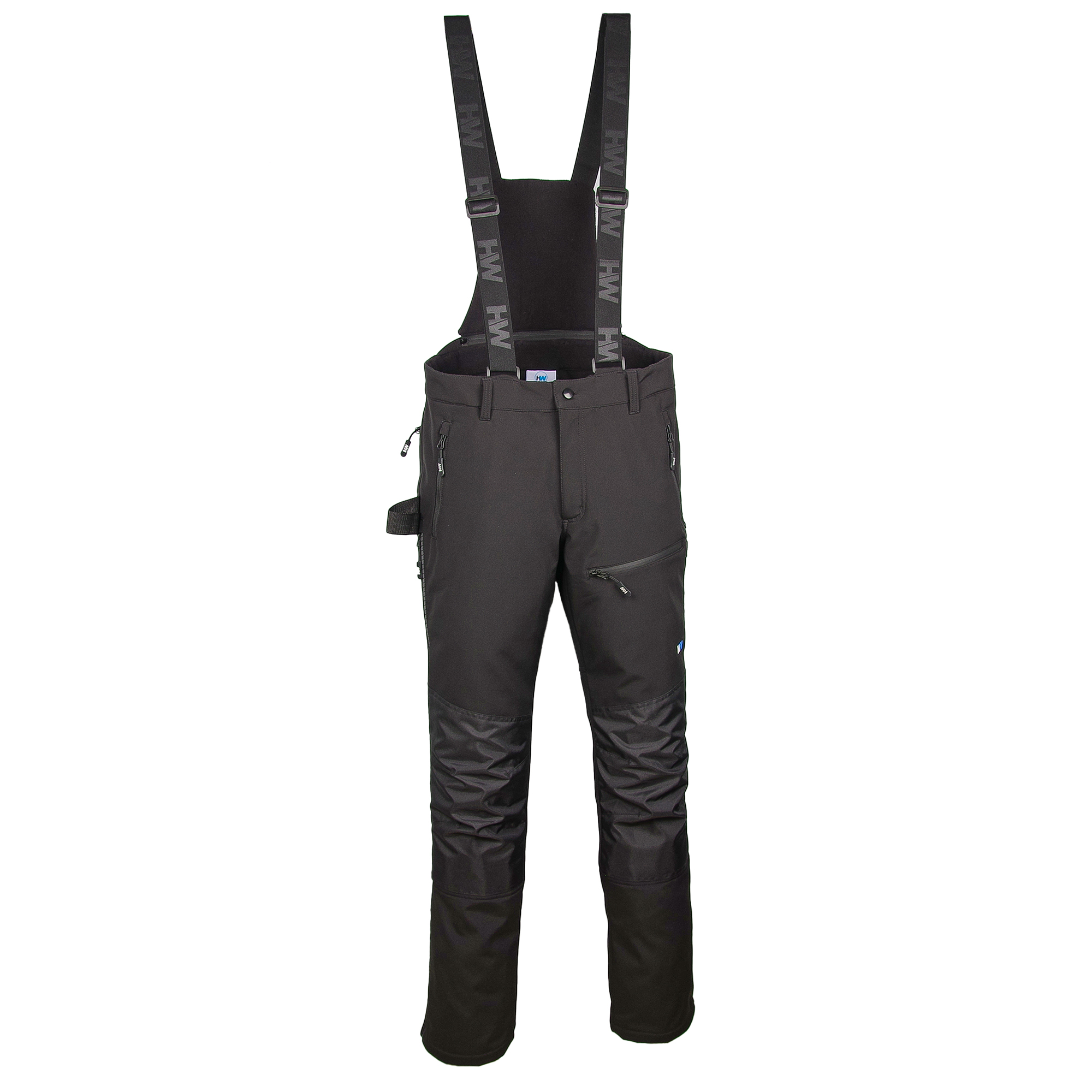 HW Luca softshell soojad traksipüksid, must