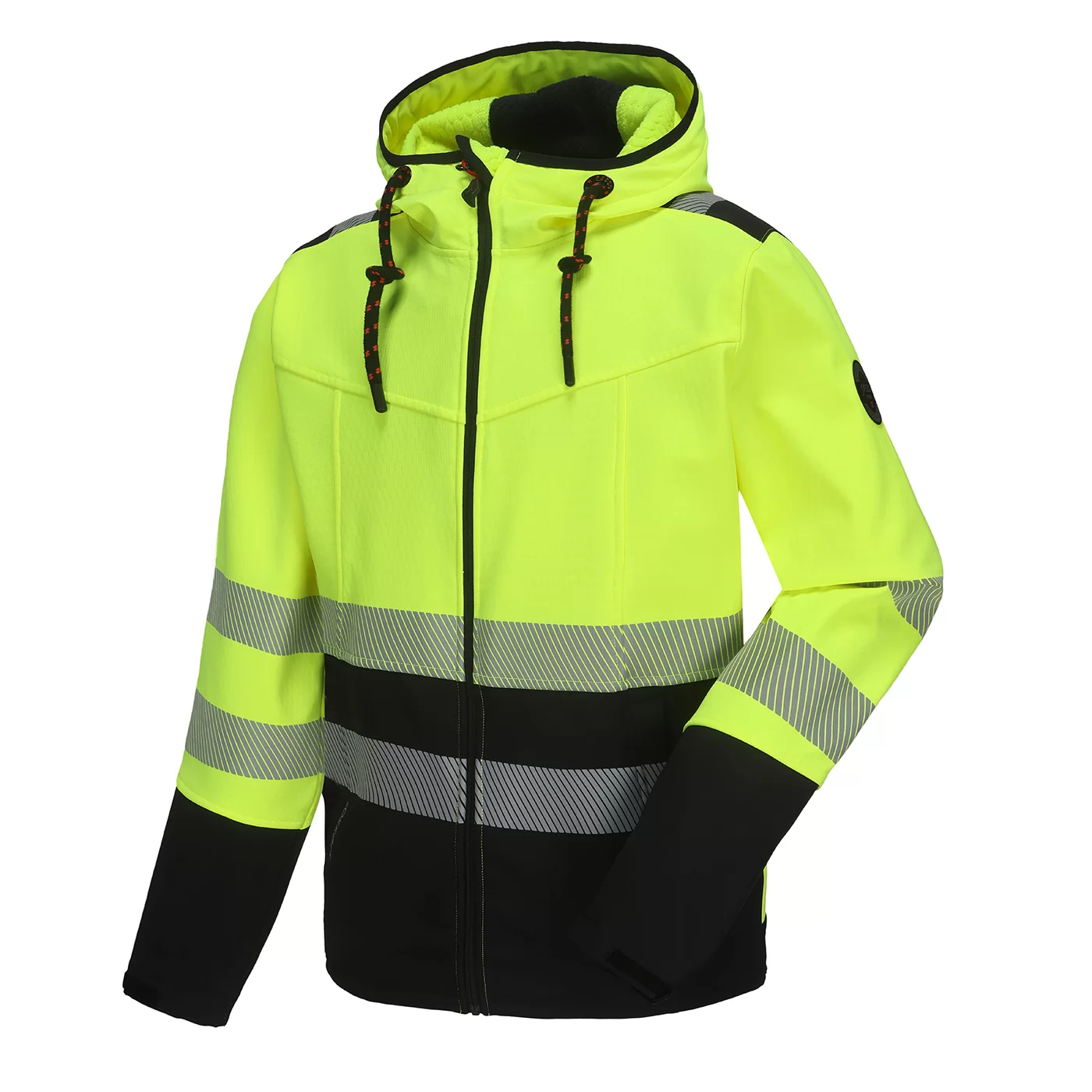 Pesso Leo kapuutsiga veekindel softshell jakk HI-VIS klass 2