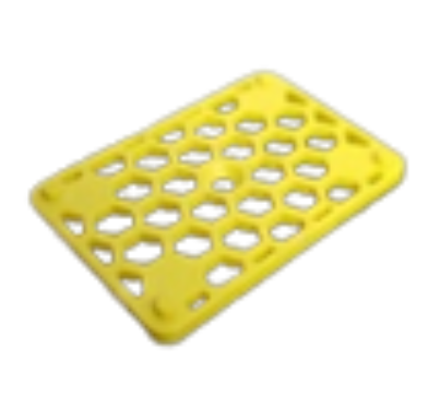 Montaažiplaat 50x75 - 3mm, kotis 500 tk, (alusel 24 000 tk)