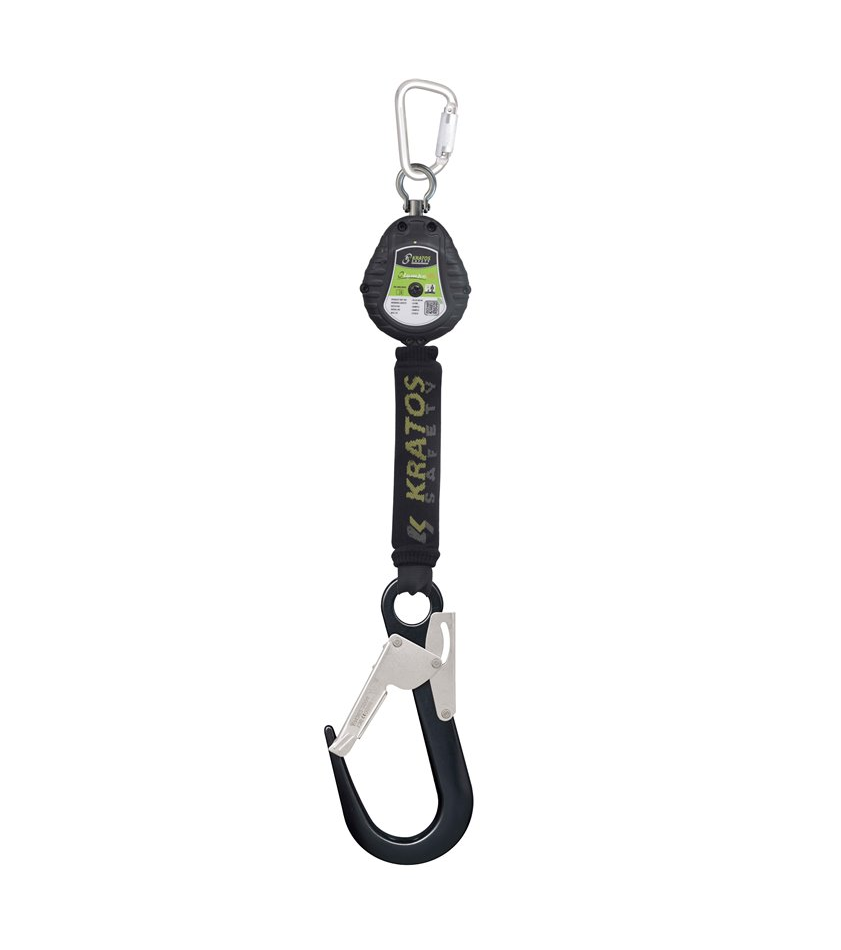 Kratos Olympe-S2 HV kukkumisvastane turvaplokk suure karabiiniga 2 m