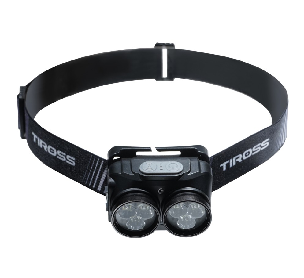 Tiross TS-1974 sensoriga laetav pealamp 600lm kuni 14h